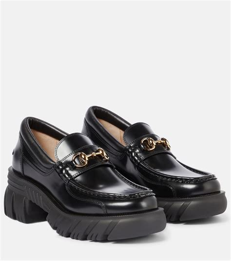 gucci platform.loafer|Gucci harald horsebit platform loafer.